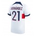 Paris Saint-Germain Lucas Hernandez #21 Kopio Vieras Pelipaita 2023-24 Lyhyet Hihat